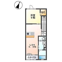 ラ・カンパネラ 1LDKの間取図画像
