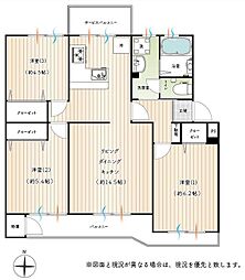 戸塚芙蓉ハイツＣ４号棟 3LDKの間取り