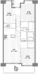 グレーシアパーク彩の丘 3LDKの間取図画像