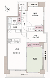 横浜小机西パーク・ホームズ弐番館 3LDKの間取図画像