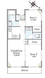 間取図画像 2LDK