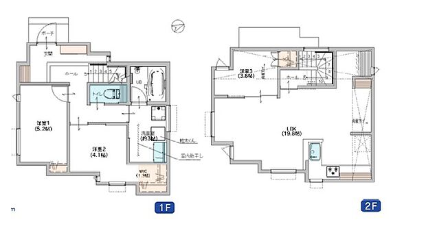 ◎LDK約19.8帖♪ワイドキッチン・広々洗面室♪◎カースペース台可（車種による）◎豊富な収納・充実の設備・仕様♪