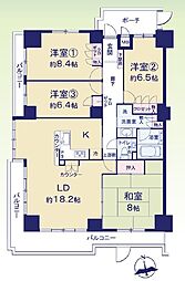 ナイスパークステージ東戸塚 4LDKの間取図画像
