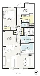 パークホームズ湘南茅ヶ崎海岸 2SLDKの間取図画像