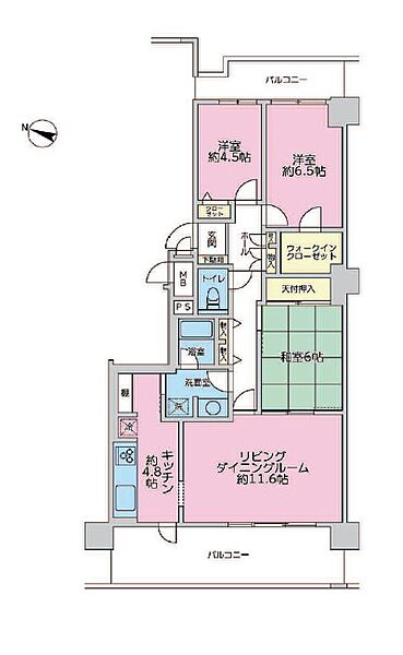 ◎リフォーム履歴あり♪収納豊富な間取りの大型3LDK♪◎最上階14階部分×両面バルコニーにつき解放感あり♪