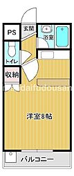 りなマンション ワンルームの間取図画像