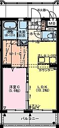 (仮称)都城天神町YマンションII 1LDKの間取図画像