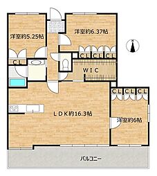 サーパス泉町 3LDKの間取図画像