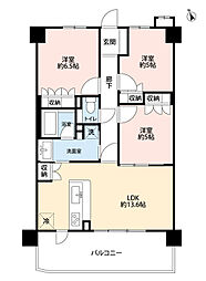 ファミリアーレ上小田井第2 3LDKの間取り
