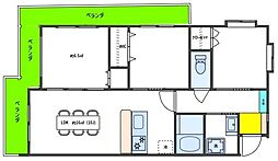 セザール目黒東山 3LDKの間取図画像