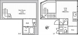 LEGALAND中目黒 1LDKの間取図画像