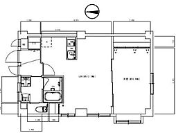プレース柿の木坂 1LDKの間取図画像