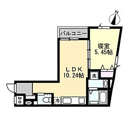 ANQI神宮前 1LDKの間取図画像
