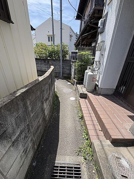 前面道路です。