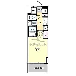 S-RESIDENCE難波Briller 1Kの間取図画像