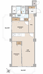 間取図画像 2LDK