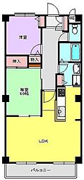 レオン友田 2LDKの間取図画像