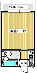 ロータリーマンション永和 1Kの間取図画像