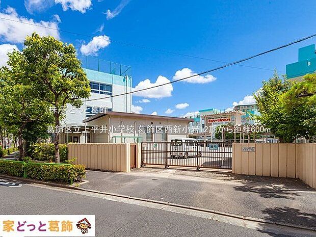 葛飾区立上平井小学校 撮影日(2021-08-03) 600m