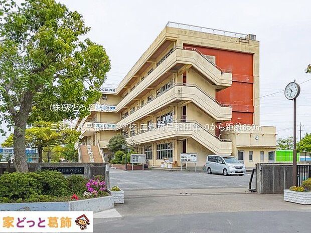 三郷市立早稲田中学校 撮影日(2022-04-28) 650m