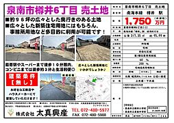 泉南市樽井6丁目 売土地