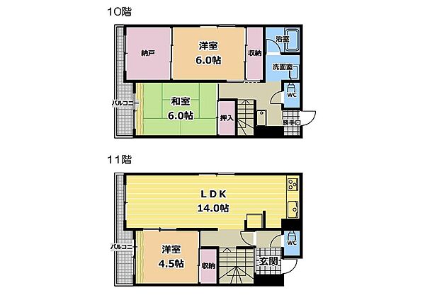 間取図は概略図の為、現状と差異がある場合は現状を優先とします。