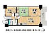 間取り：開放感溢れるLDK、となりの和室を開放すれば、さらにくつろぎ空間が広がります。