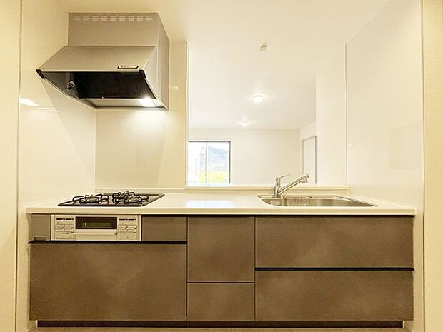 お手入れが楽に行える換気扇やステンレスワークトップは毎日お料理する奥様の味方!