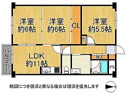 間取図画像 3LDK