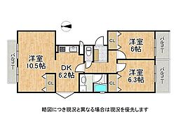 間取図画像 3DK
