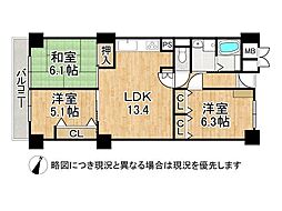 間取図画像 3LDK