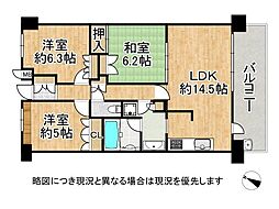 甲子園パーク・ホームズけやきみち 3LDKの間取図画像