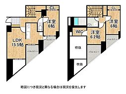 パレロワイヤル塚口 3LDKの間取図画像