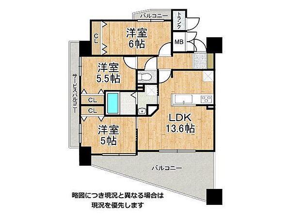 間取りを拡大表示