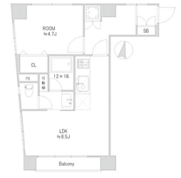 間取図画像 1LDK