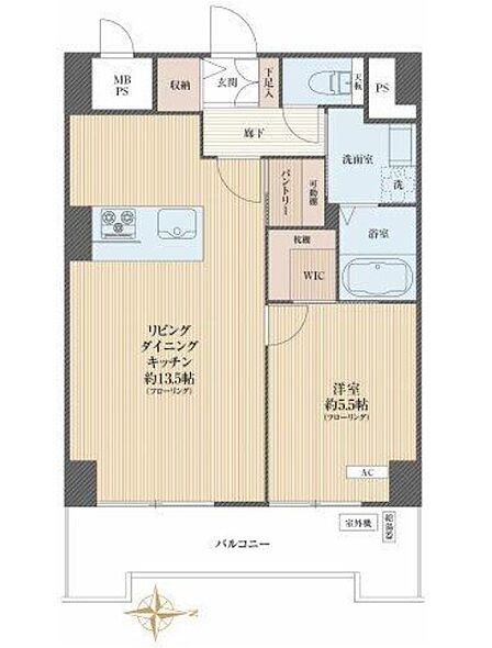 ▼使い勝手が良い1LDK。2026年6月新規内装リノベーション済み