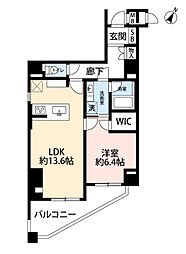渋谷神山町レジデンス 1LDKの間取図画像