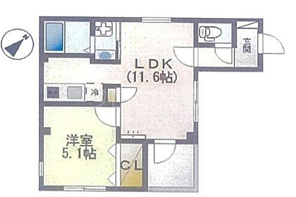 東京都大田区鵜の木2丁目(賃貸マンション1LDK・2階・40.06㎡)の写真 その2
