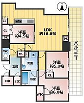 プレミストタワー大阪新町ローレルコート  ｜ 大阪府大阪市西区新町2丁目（賃貸マンション3LDK・10階・75.71㎡） その2