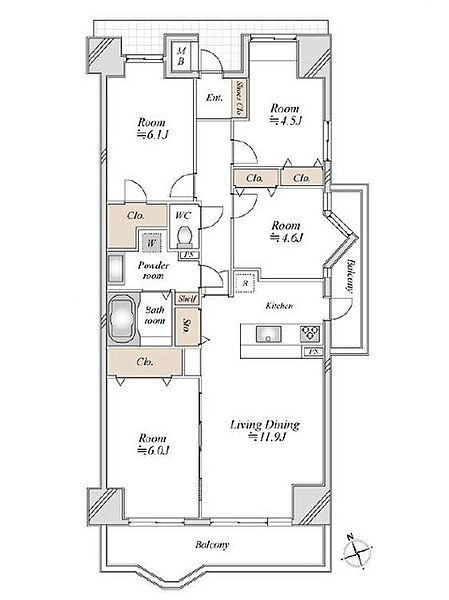 間取り：312001147984