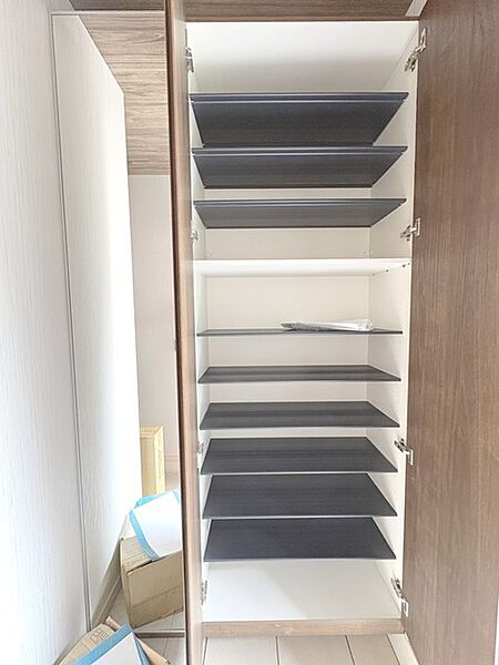 収納力の高いシューズボックス