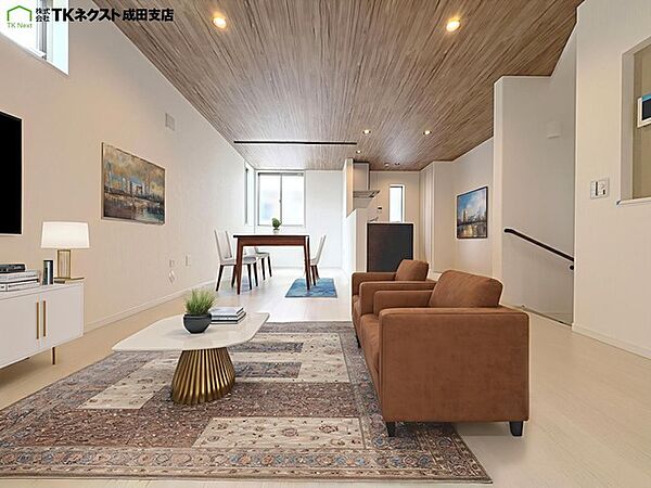 広々LDKは、お好みのインテリアを置くことができます！ ※家具はCGイメージです。