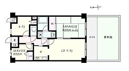 ワコーレ青梅2 2SDKの間取図画像
