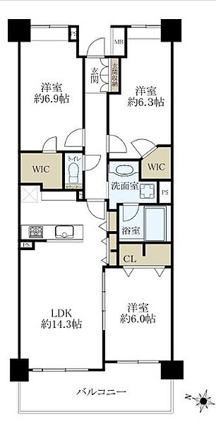 間取りを拡大表示