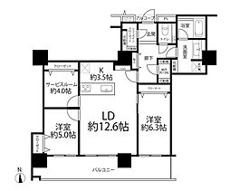 間取図画像 2SLDK