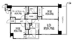 間取図画像 2SLDK