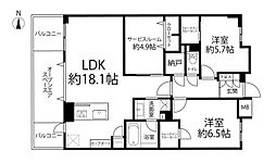 間取図画像 2SLDK