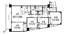 ソフィア浦和ウェントス 4LDKの間取図画像