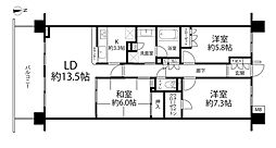 アークプラザ戸塚 3LDKの間取図画像