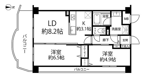 間取りを拡大表示